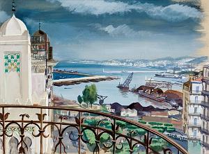 VUE DU PORT D'ORAN